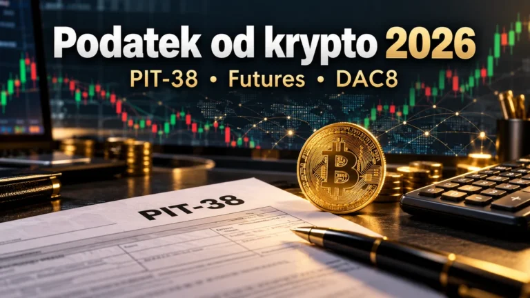 Podatek od kryptowalut za 2026: PIT-38, futures z zagranicznej giełdy i DAC8