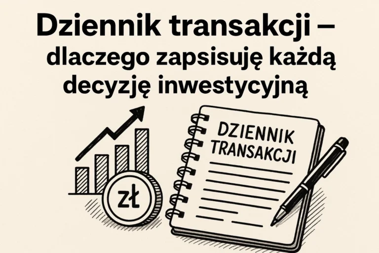 Dziennik transakcji - dlaczego zapisuję każdą decyzję inwestycyjną
