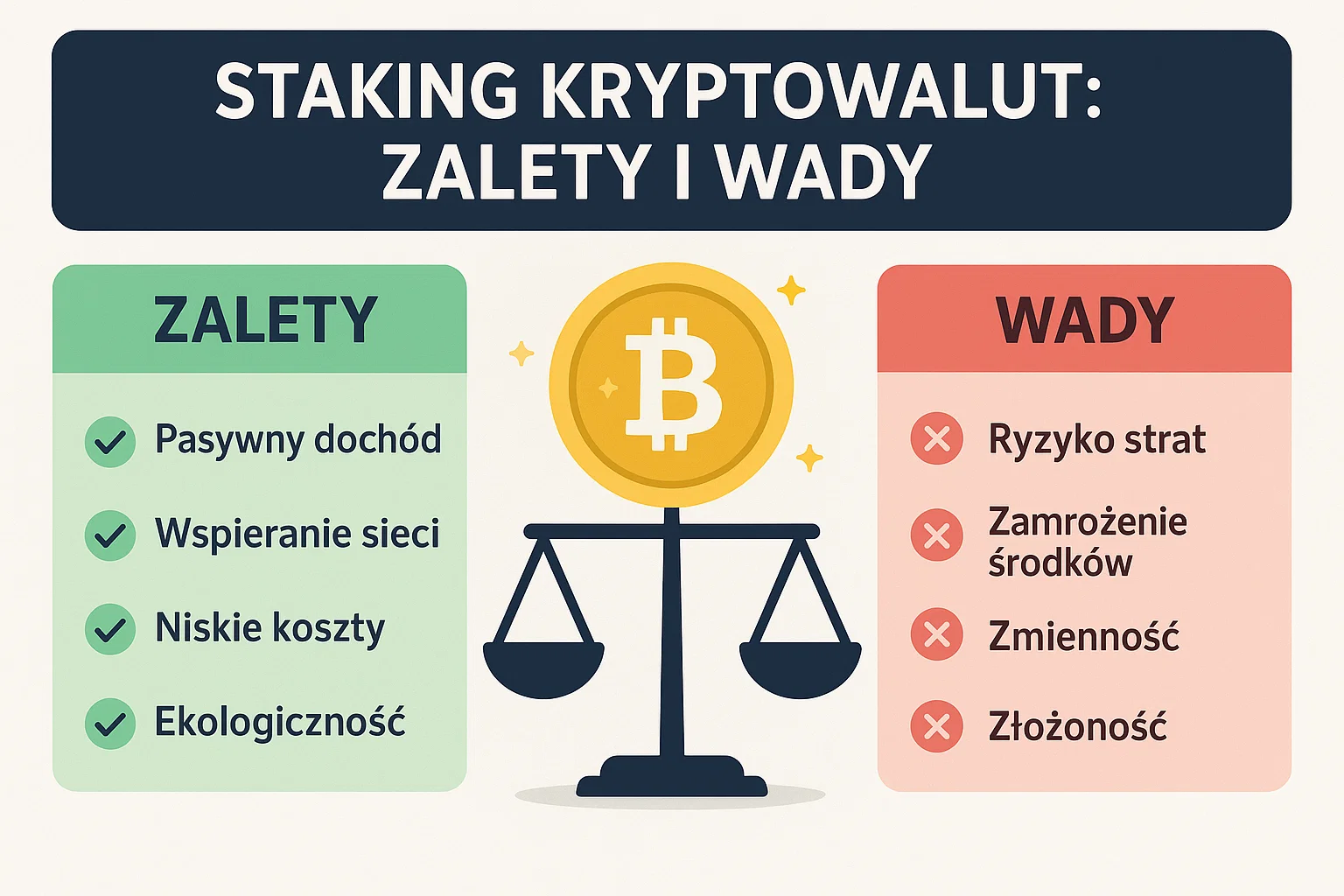 staking kryptowalut zalety i wady