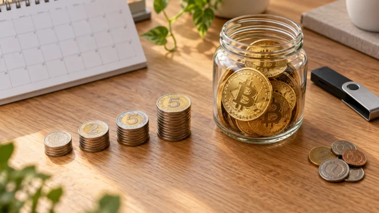 Małe kroki do bitcoinowych oszczędności