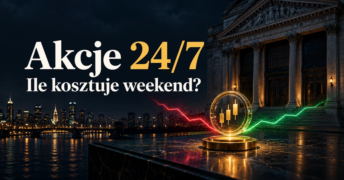 Zamknięta giełda w nocy